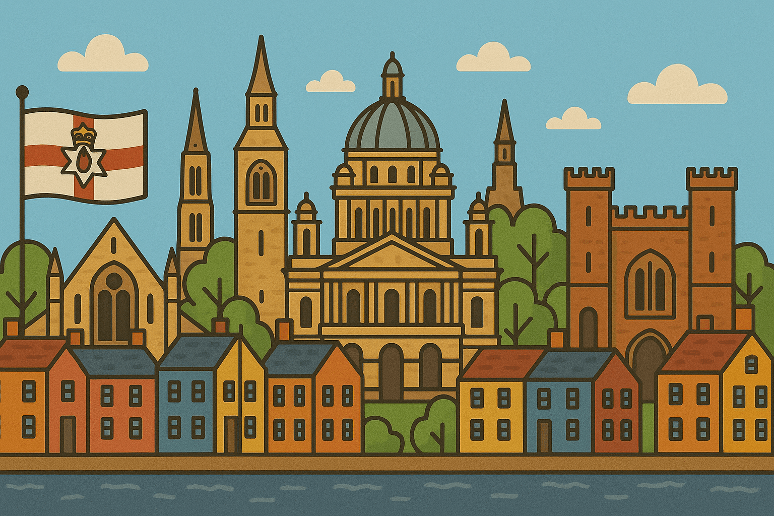 Northern Ireland skyline